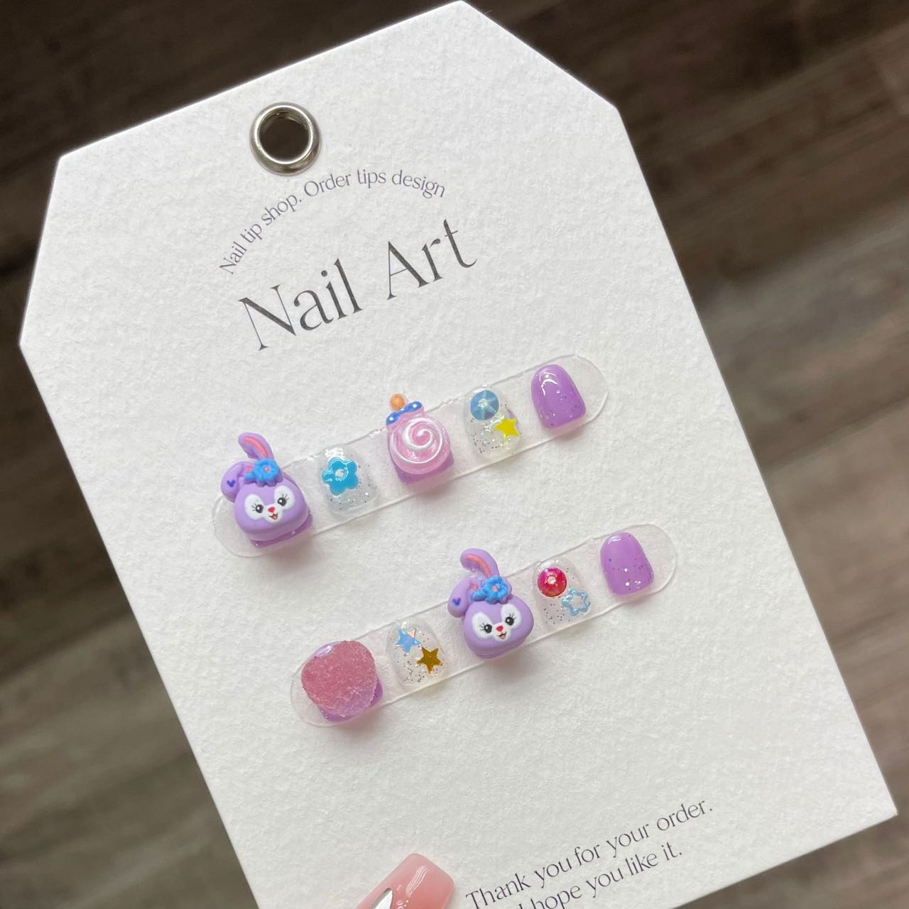 Starry Road Cute Nail