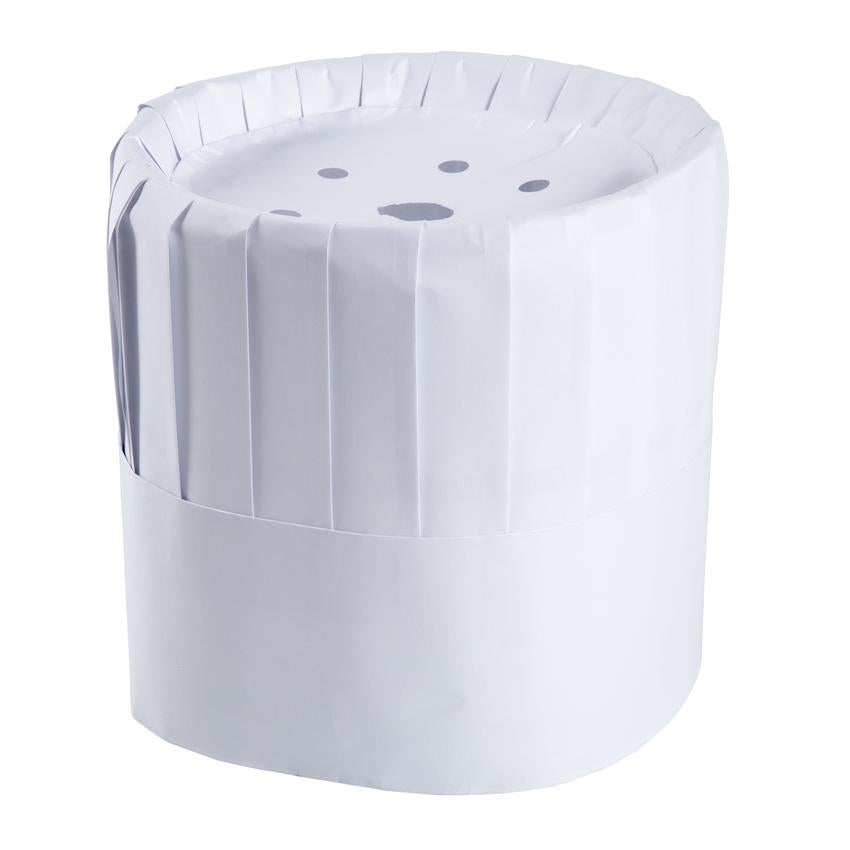 Royal RCH7 7" Pleated Paper Chef Hat With Comfort Band 28/Case