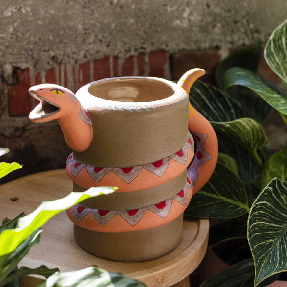 Ceramic Serpent Planters