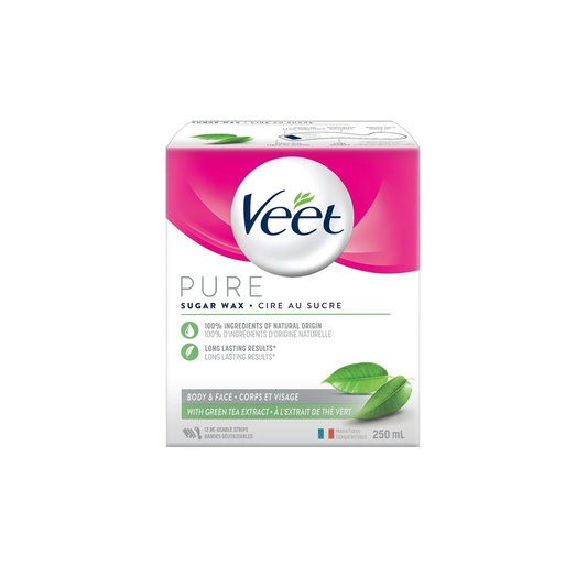 Veet - Body & Face Pure Sugar Wax - Green Tea Extract | 250 mL