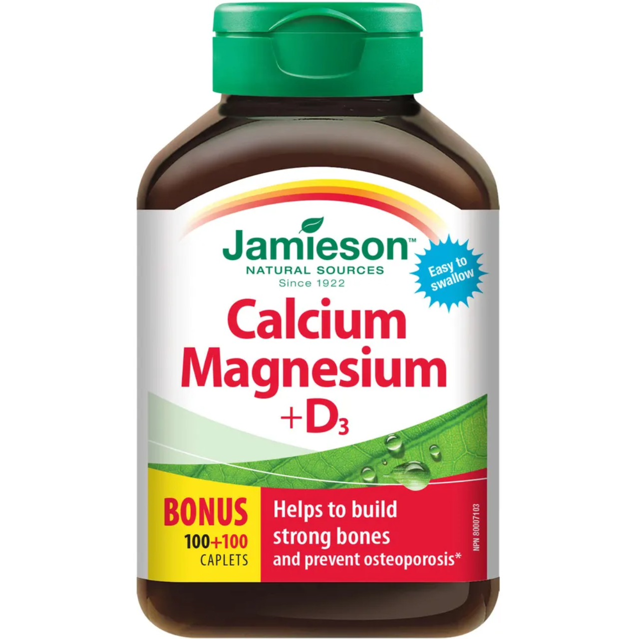 Jamieson - Calcium Magnesium + D3 | 200 Caplets