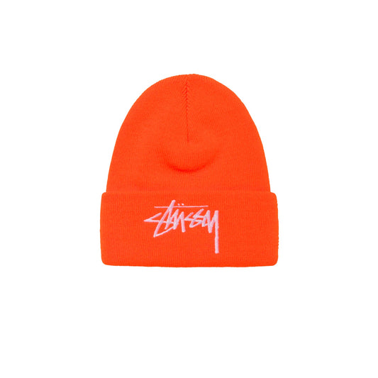 Stussy Big Stock Cuff Orange Beanie