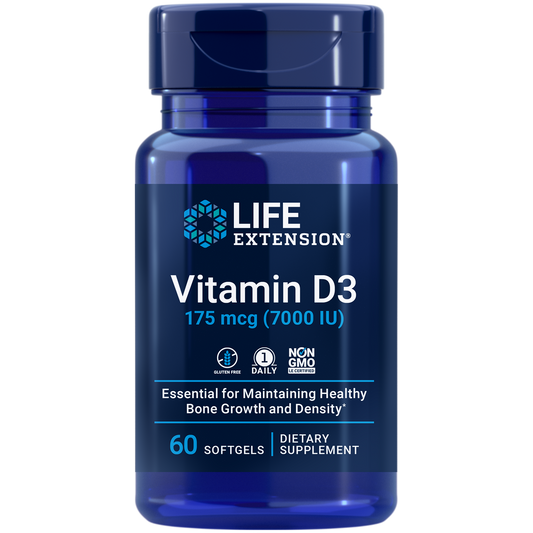 Life Extension Vitamin D3 175 mcg 60 softgels