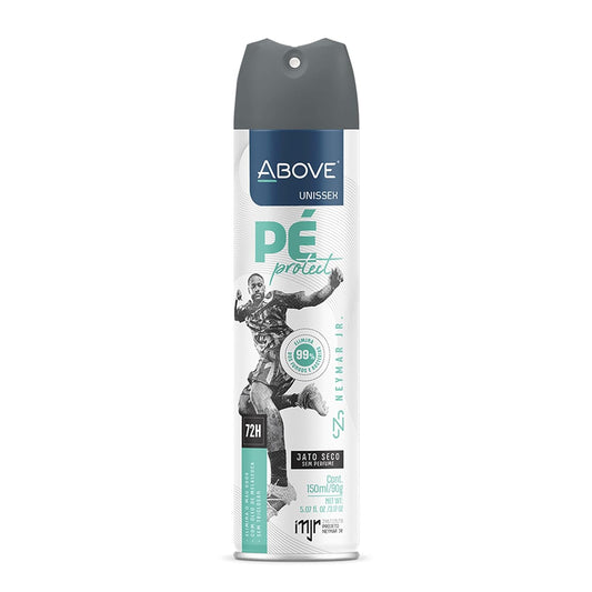 ABOVE 72 Hours Pe Protect Neymar Jr Foot Deodorant, 3.17 oz - With Melaleuca Oil - Dry Spray Deodorant - Antiperspirant Spray - No Stain - Foot Spray