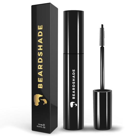 Black Beard Dye for Men, Temporary Beard Color & Eyebrow Dye, Dark Mustache Dye and Beard Coloring for Men - 10ml