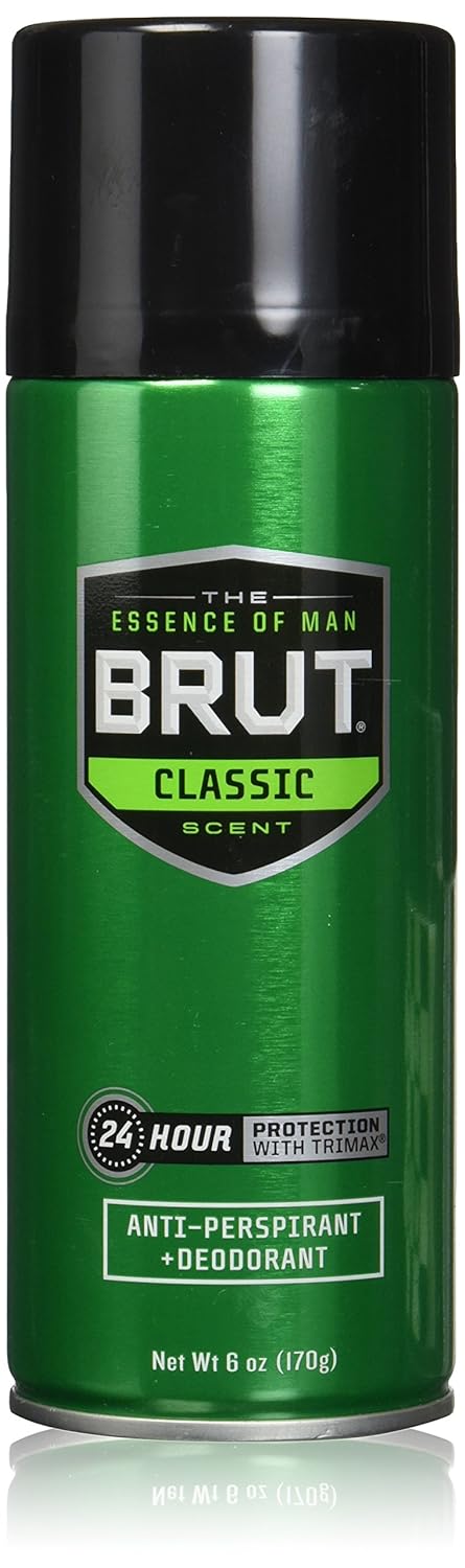 Antiperspirant & Deodorant Spray by Brut for Unisex - 6 oz Deodorant