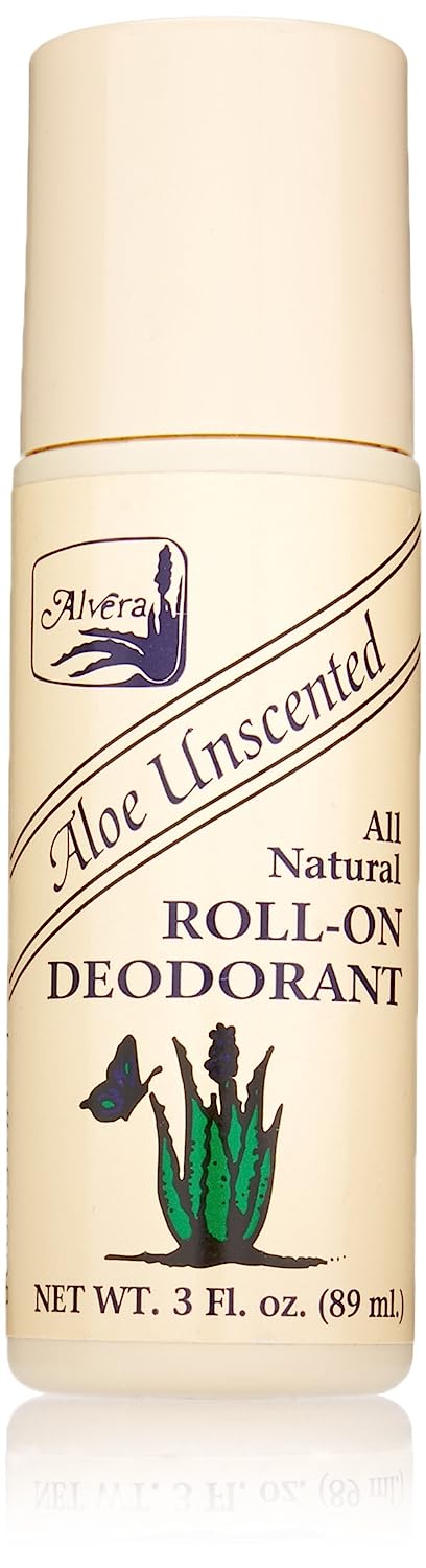 Alvera, All Natural Roll-On Deodorant, 89ml Bottle - Aloe Unscented