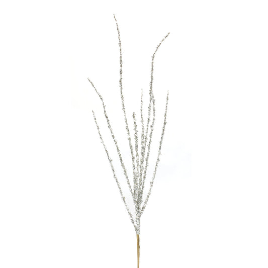 Silver Tinsel Branch (Set of 12)