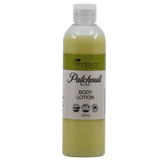 Vrindavan Body Lotion Patchouli Bliss – Deeply Hydrating and Exotically Scented