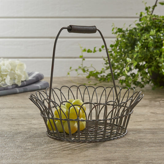 Scalloped Wire Basket