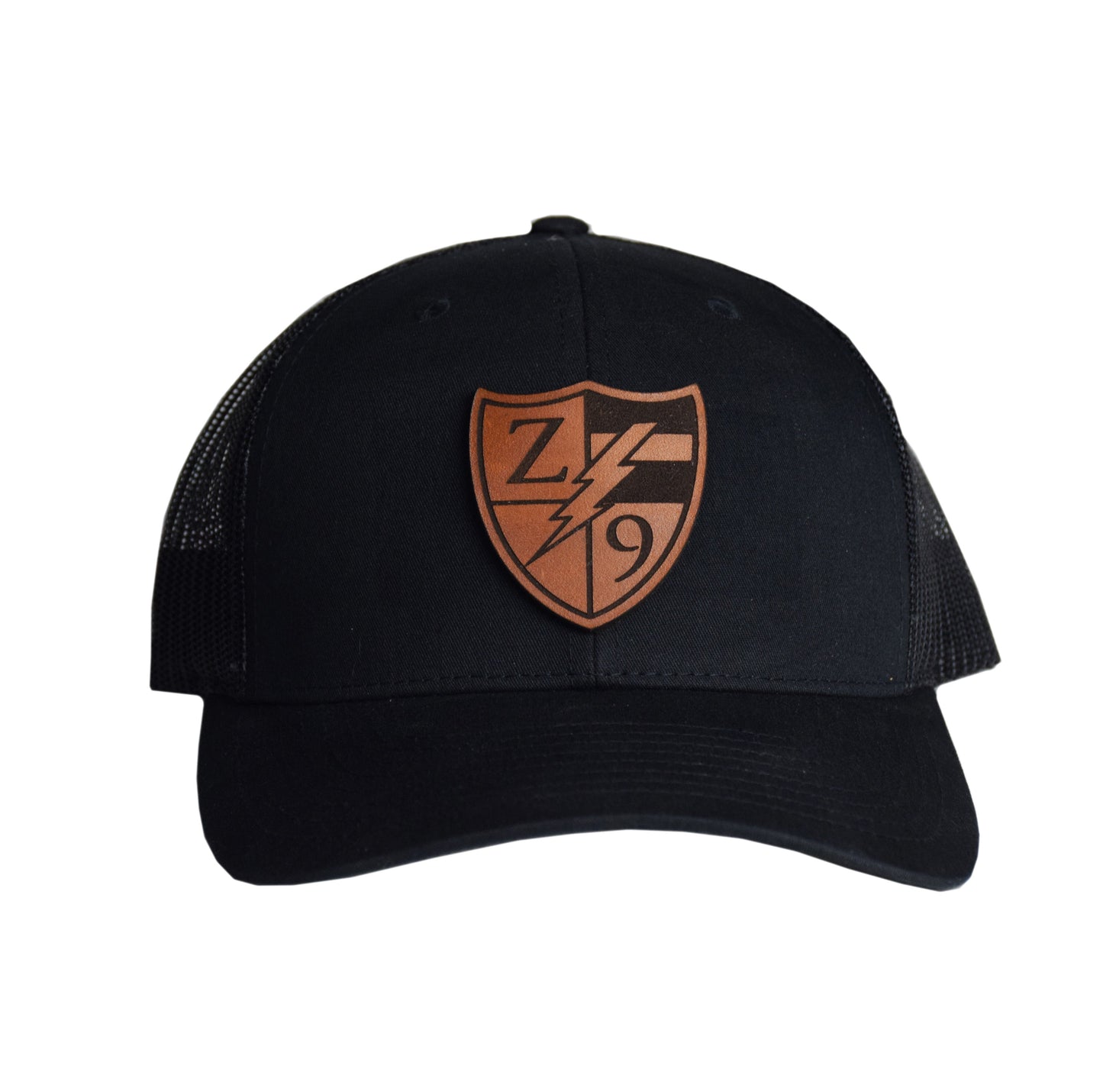 Z9 Shield Logo Leather Snapback