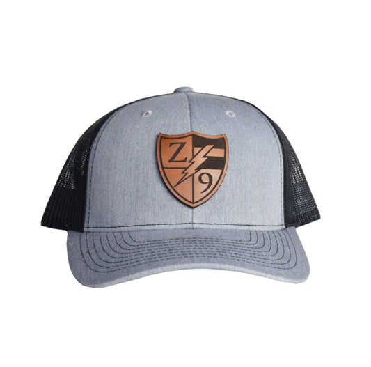 Z9 Shield Logo Leather Snapback