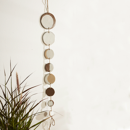 Ceramic Moon Phase Wall Hanging