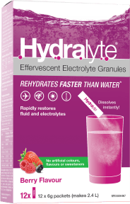 Hydralyte Electrolyte Granules 12 x 6g - YesWellness.com