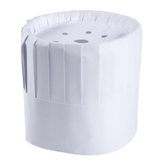 Royal RCH7 7" Pleated Paper Chef Hat With Comfort Band 28/Case