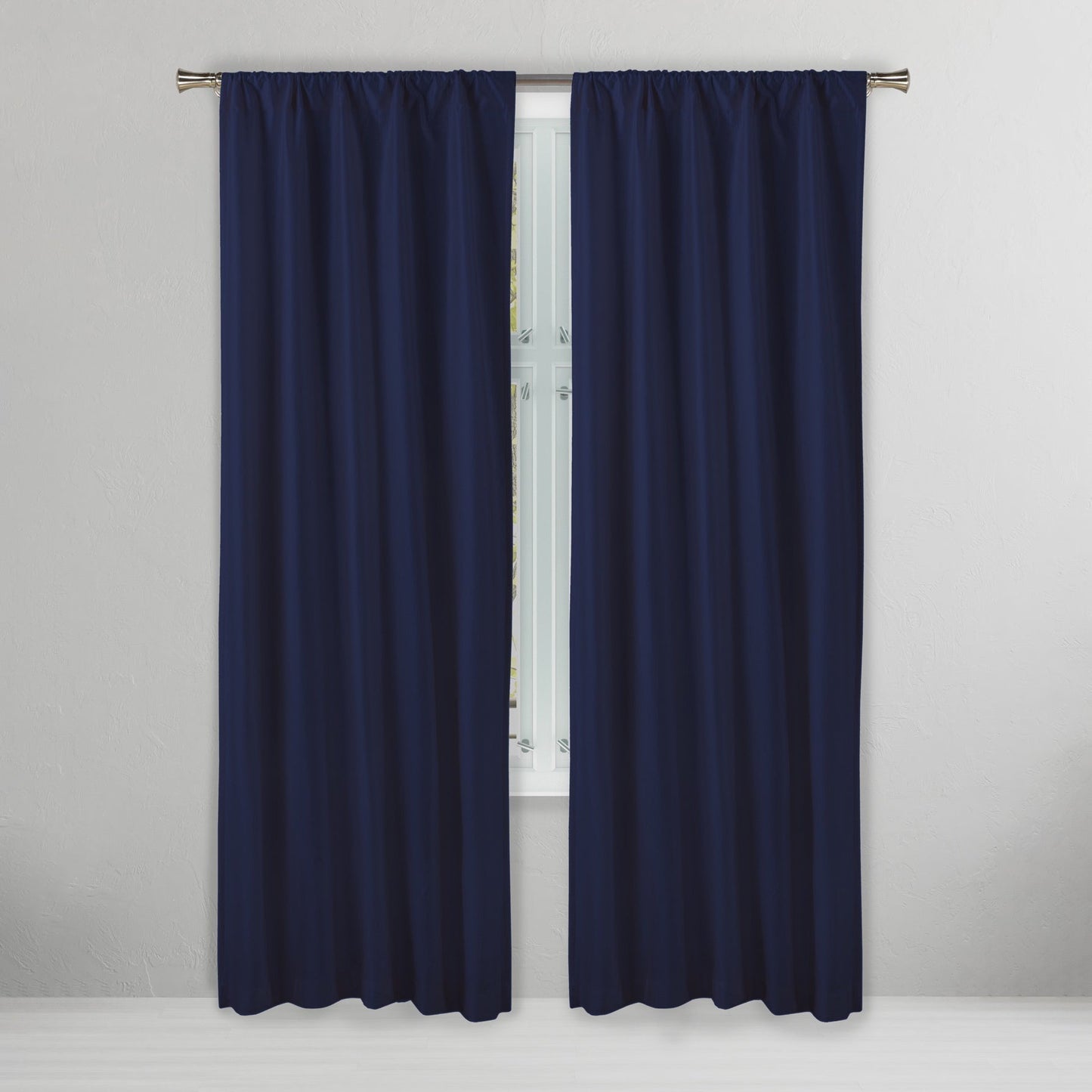 Set of 2: Embossed Crinkie Semi-Sheer Window Curtain Pair Panel