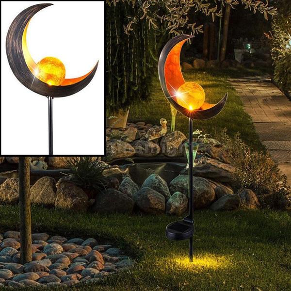 Solar LED Simulate Flame Light Lawn Lantern Lamp Waterproof Outdoor Lights