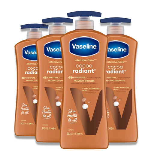 Vaseline - Intensive Care Cocoa Radiant Lotion - 20.3 oz - 4 Pack